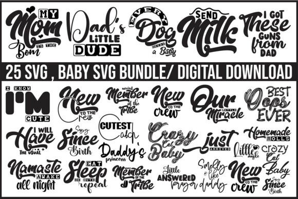 Baby Girl SVG Bundle: Graphics & T-Shirt Designs
