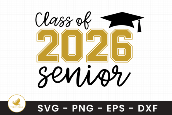 Class of 2026 Senior SVG for Graphics & T-Shirt Designs