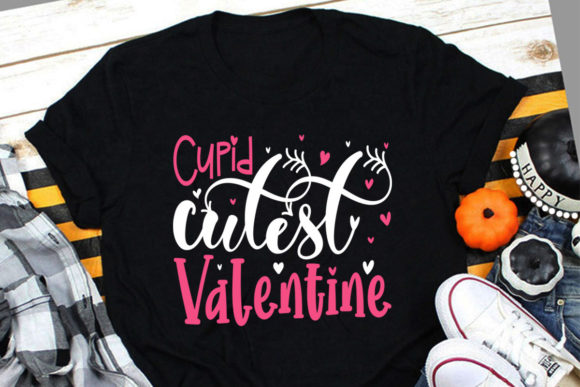 Cupid Cutest Valentine T Shirt SVG: Graphics & Print Templates