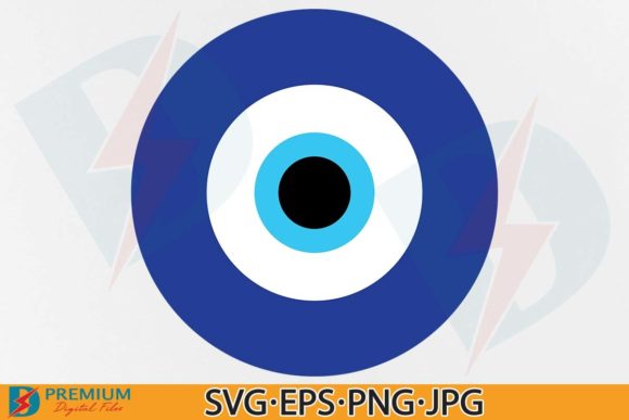 Evil Eye, Blue Evil Eye Graphics for T-Shirt Designs