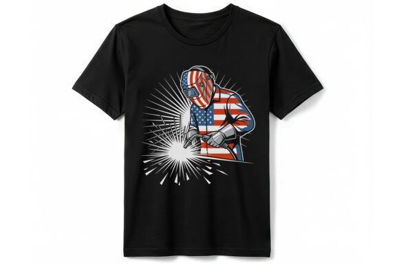 Patriotic American Welder T-shirt Graphics Review