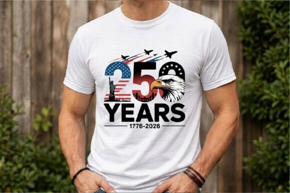 USA 250 Years Semicentennial SVG: Graphics & T-Shirt Designs